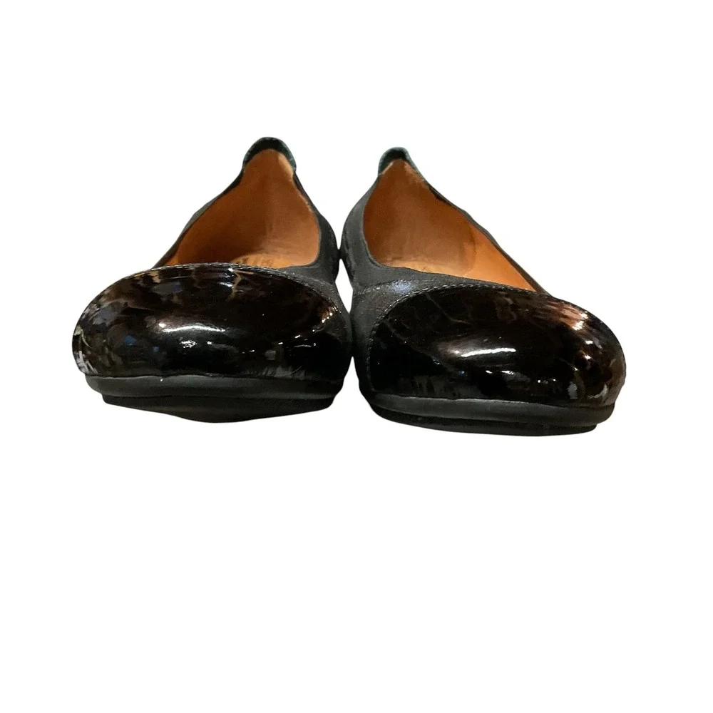 Josef Seibel Women's Pippa Metallic Leather Cap Toe Comfort Ballet Flats Size 8
